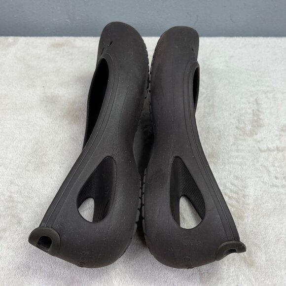 Crocs Kadee Ballet Flats 9 Women Brown Slip On Closed Toe Cutouts Shoes - Picture 5 of 7